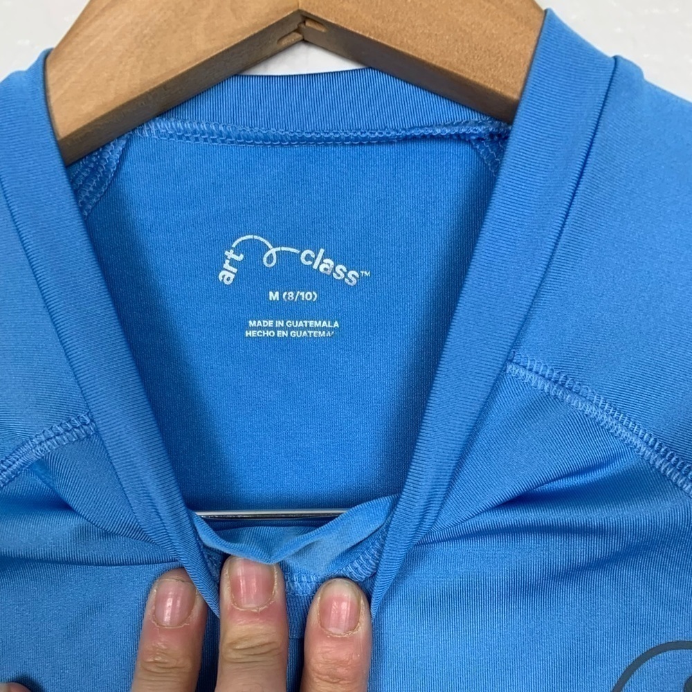 Art Class Blue RashGuard Top - Picture 3 of 4